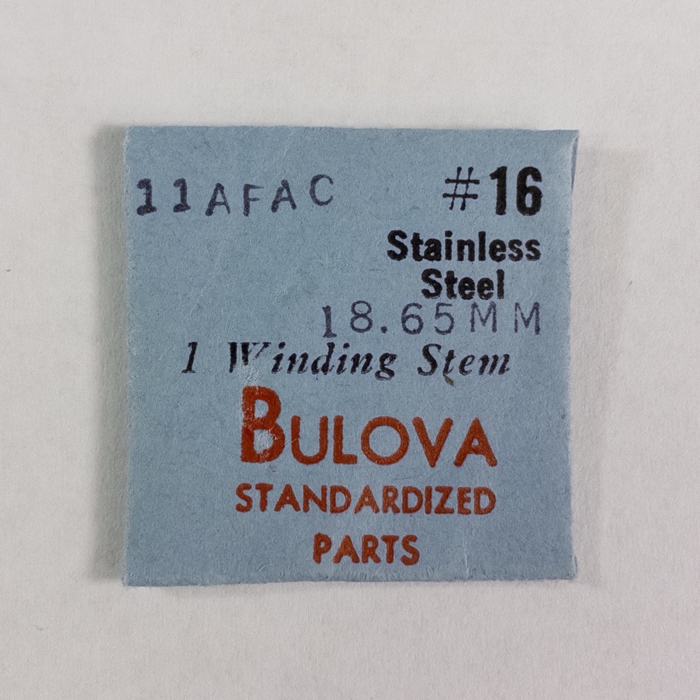 1 Vintage BULOVA Winding Stem No. 16 Sealed NOS 11AFAC Part New