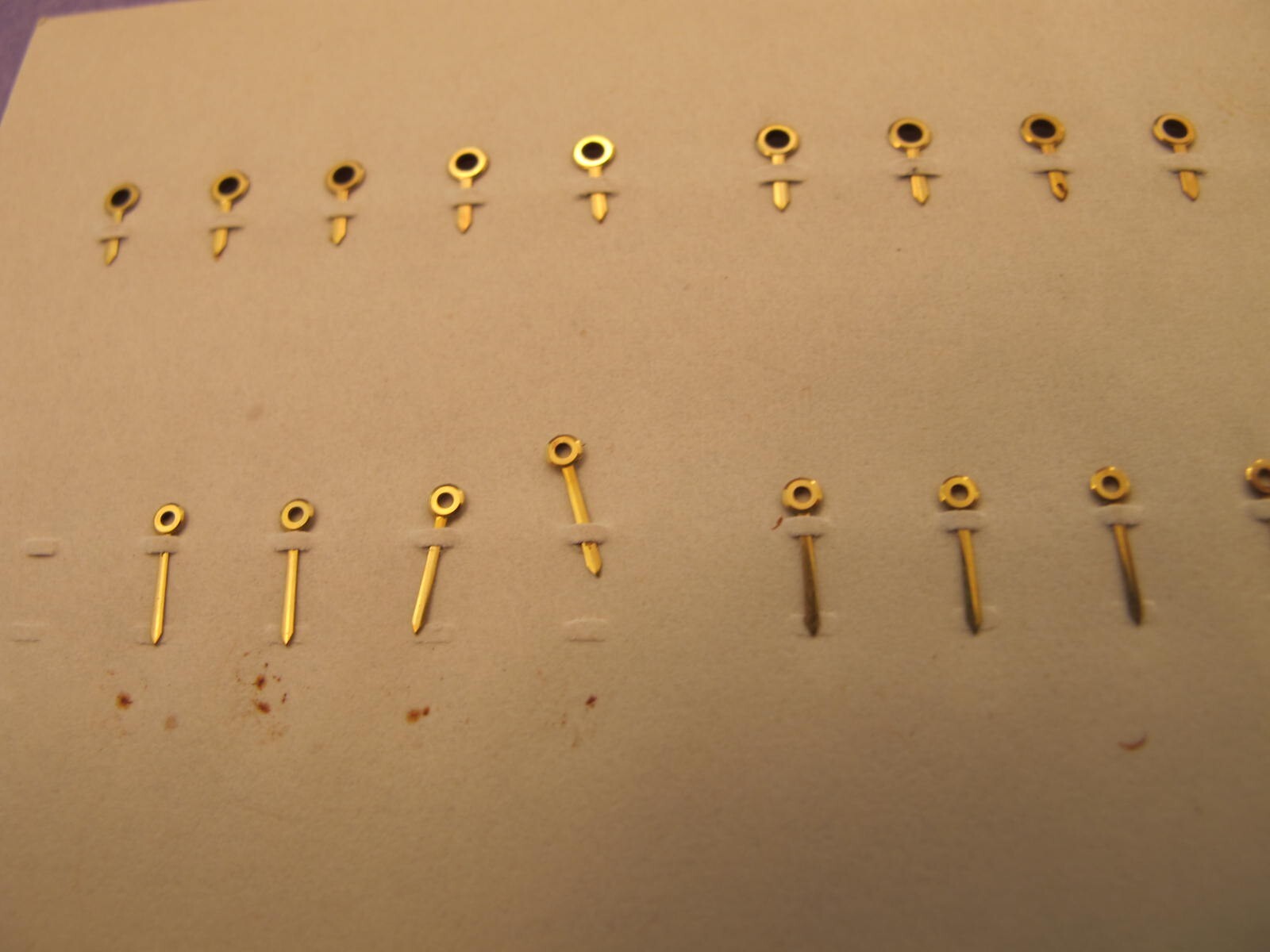 LECOULTRE CALIBER 438 NOS GILT BATON HAND SET 4.2/6MM REF 78MX #39