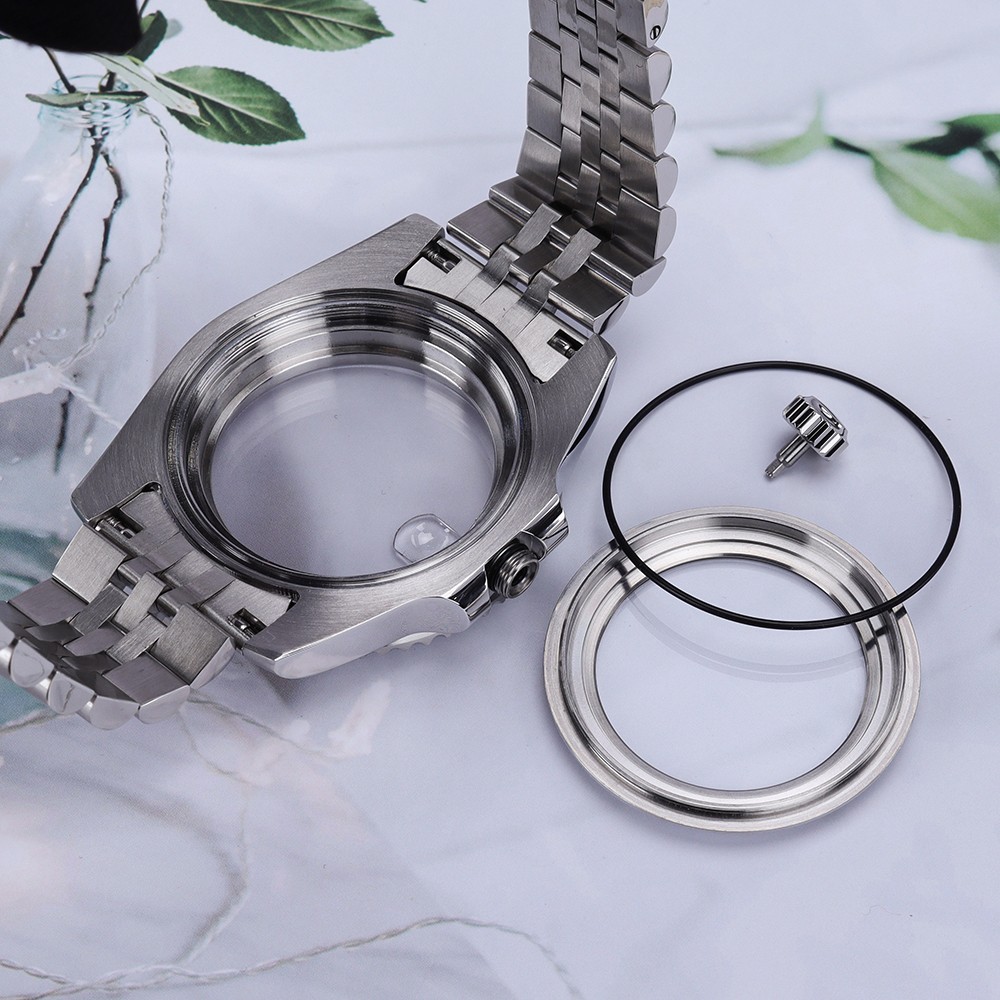 40mm Oyster Perpetual Watch Case Jubilee Bracelet 10ATM For Seiko NH35 Movement