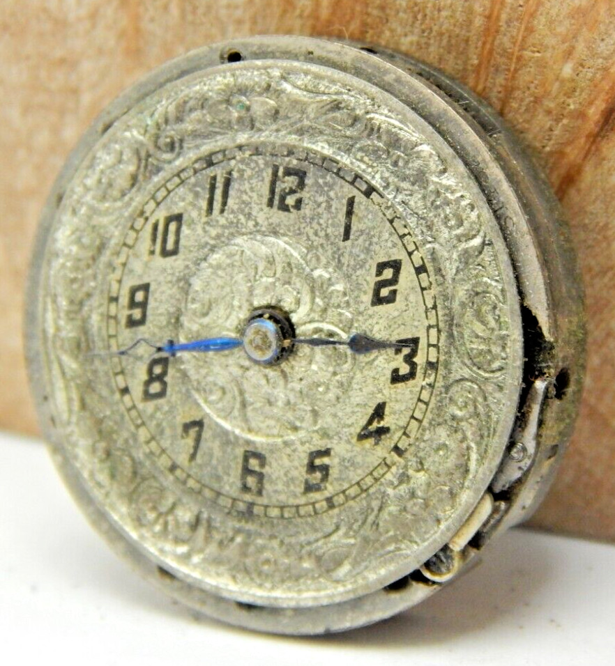 Vintage Cornavin 16 jewel 3 adjustment 12/0s watch movement with dial and hands