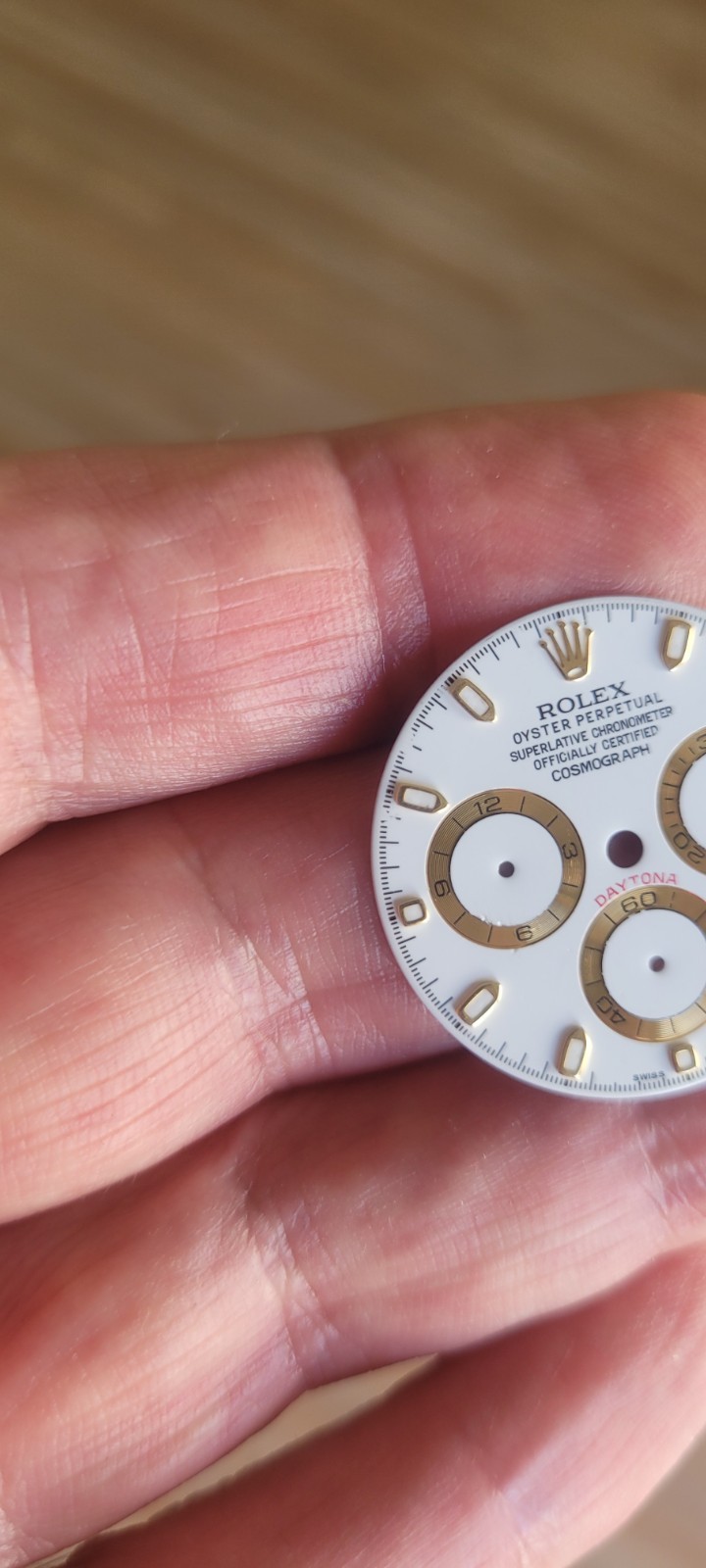 Rolex 100% Genuine Beautiful White Daytona dial for 116523, 116503, 116508, Etc.
