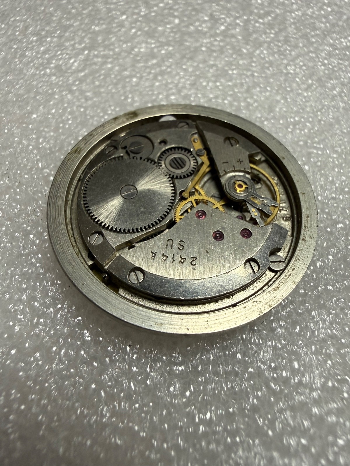 Watch movement USSR Vostok Cal.2414A plus Dial.For parts.