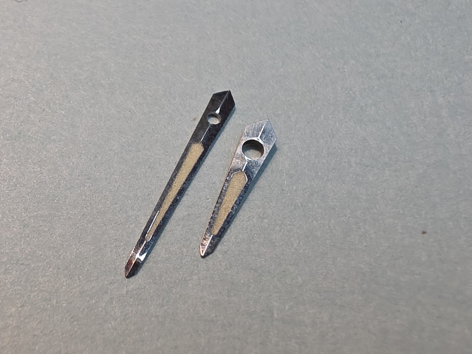 Set Of Original Unused Accutron 214 Astronaut Silver Trit Spear Hands