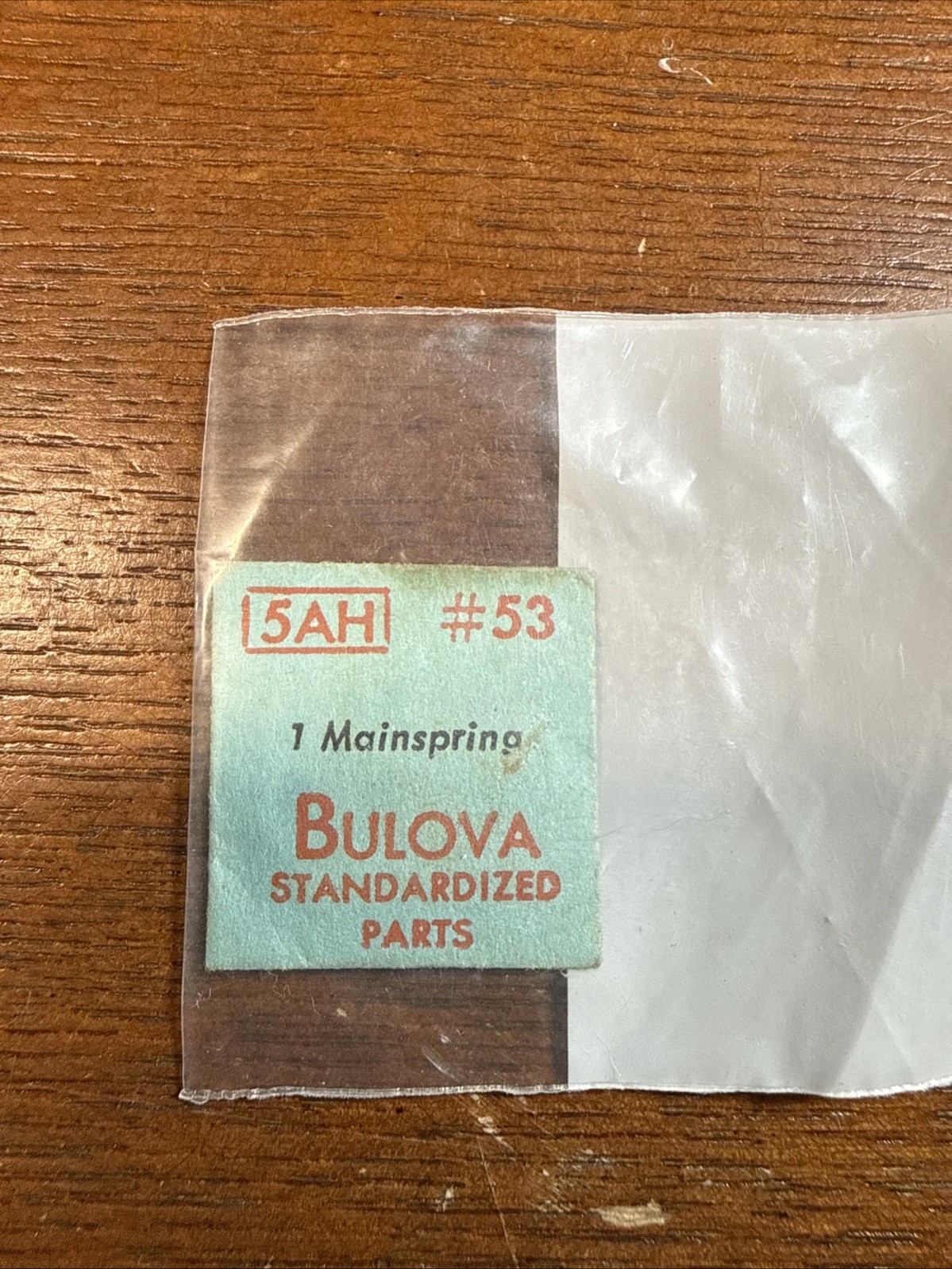 Bulova Factory Standardized Parts 5AH #53 Mainspring SEALED Jeweler Part NOS G