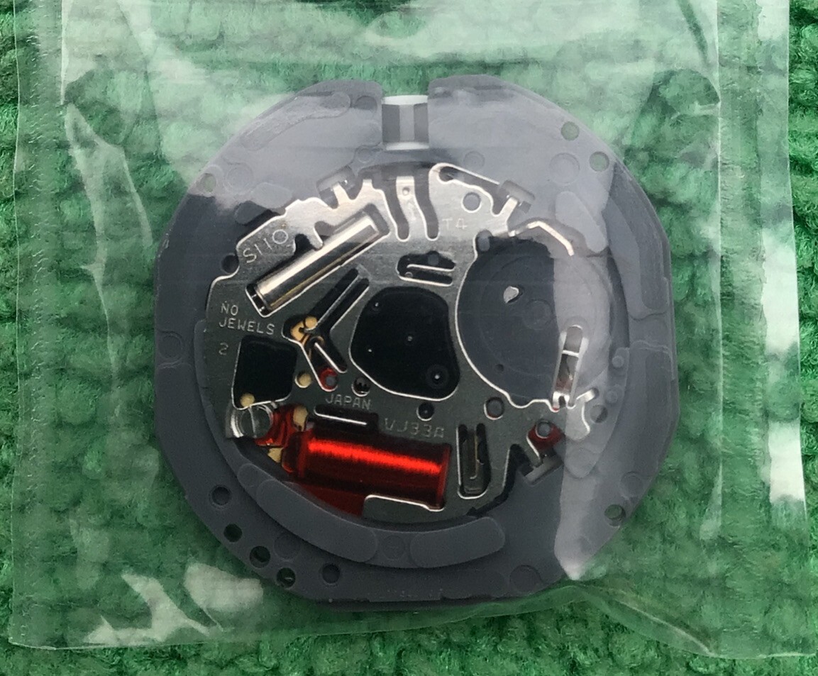 NEW HATTORI VJ33A Genuine Watch Movement With Stem,