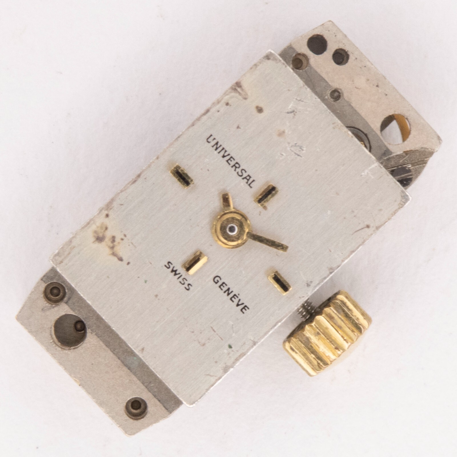 Vintage Universal Genève Caliber 09 17-Jewel Wristwatch Movement, Keeps Time