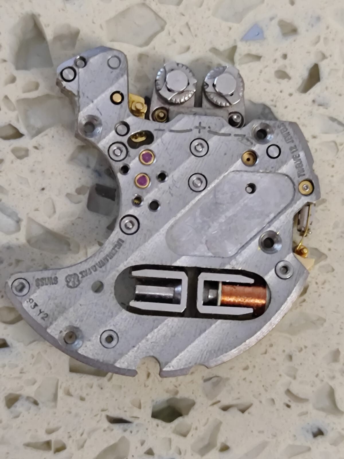 ESA 9162/64 Incomple MOTOR UNIT WITH CIRUCIT for omega/Rado/ longines NOT WORK