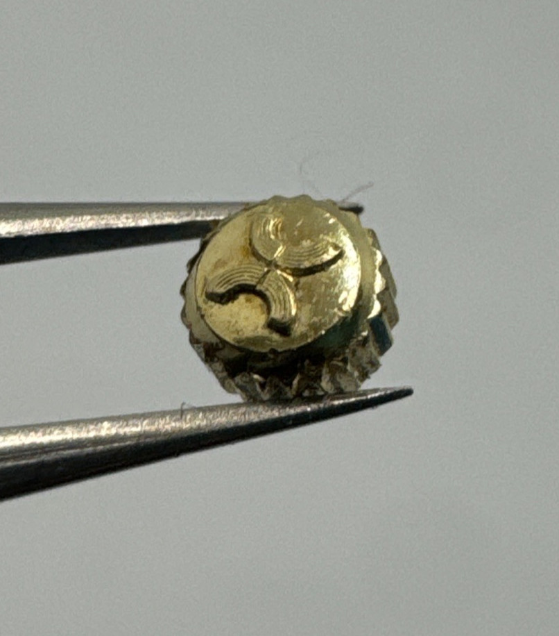 Mondia Original Waterproof Crown Yellow Gold Plated D.2.9Mm Tube 1.6Mm