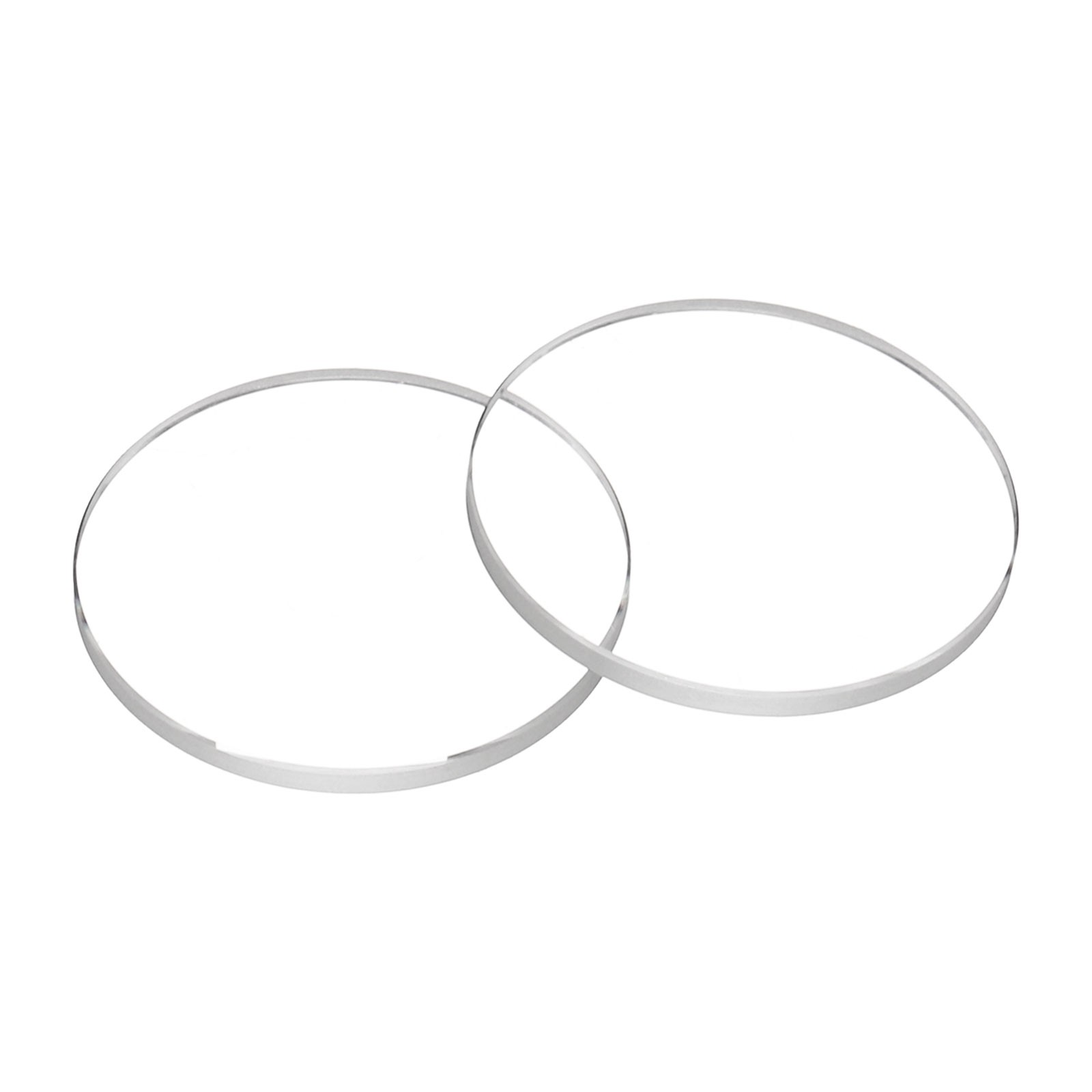 2pcs Watch Crystal Glass Lens 18mm x 1.2mm Beveled Edge Flat Glass Crystals Lens