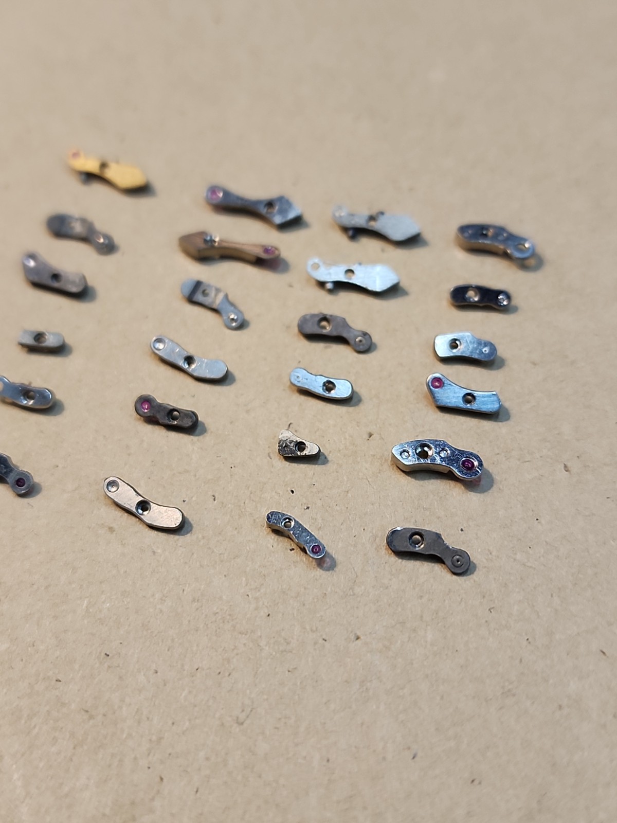 Lot Of 24 Mixed Wristwatch Bridges Movement Parts Spares Repairs