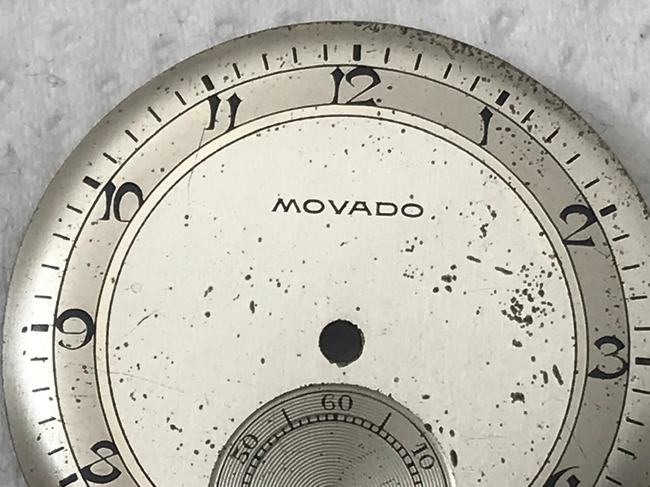 Original Vintage Movado Cal. 75-150MN-470 Dial