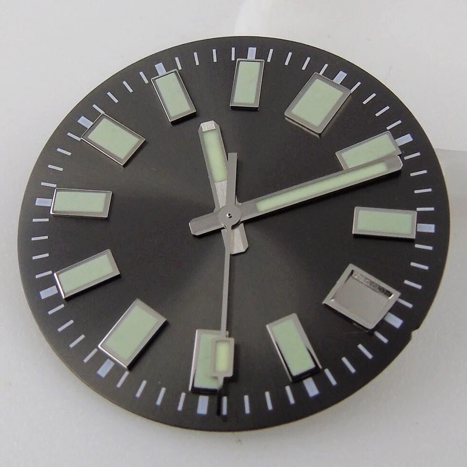 29mm 62MAS Green Luminous Watch Dial Face For NH35 NH36 ETA2824 PT5000 Movement