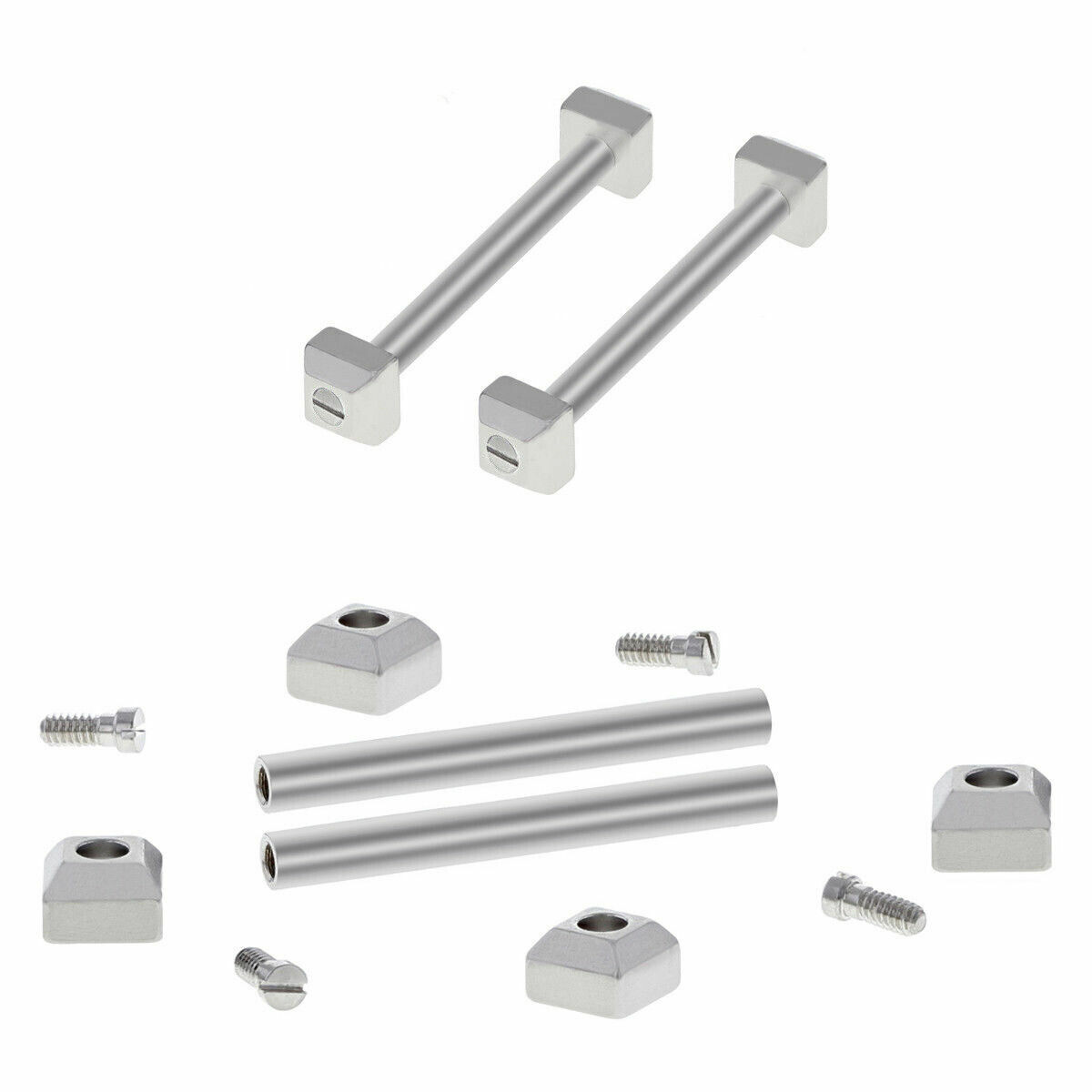 FOR CARTIER PASHA SCREW TUBE PIN BAND STRAP BRACELET BAND LUGS SET FITS 20MM SS