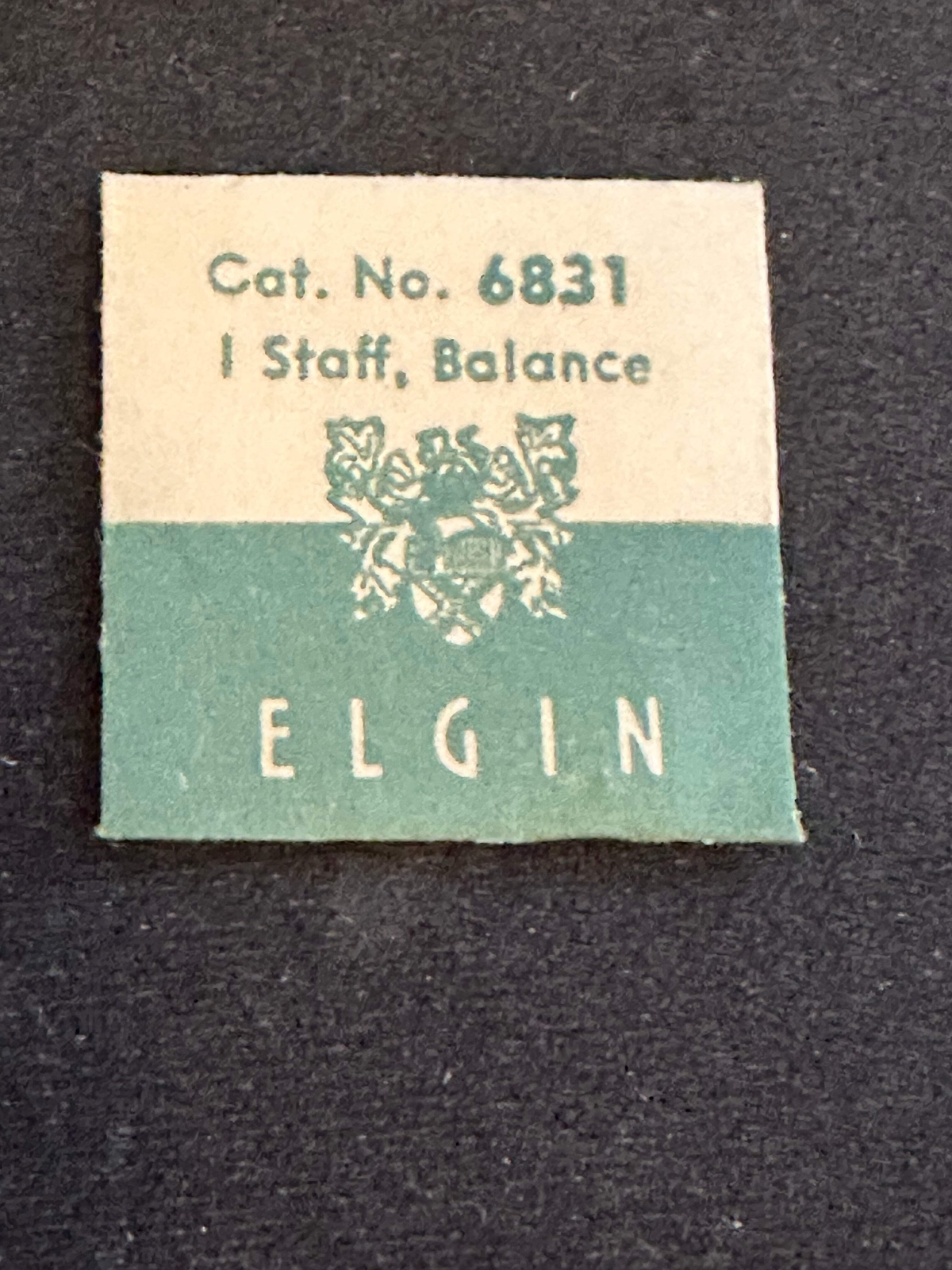 Elgin Factory balance staff for 13/0s grade 711 thru 719 movements