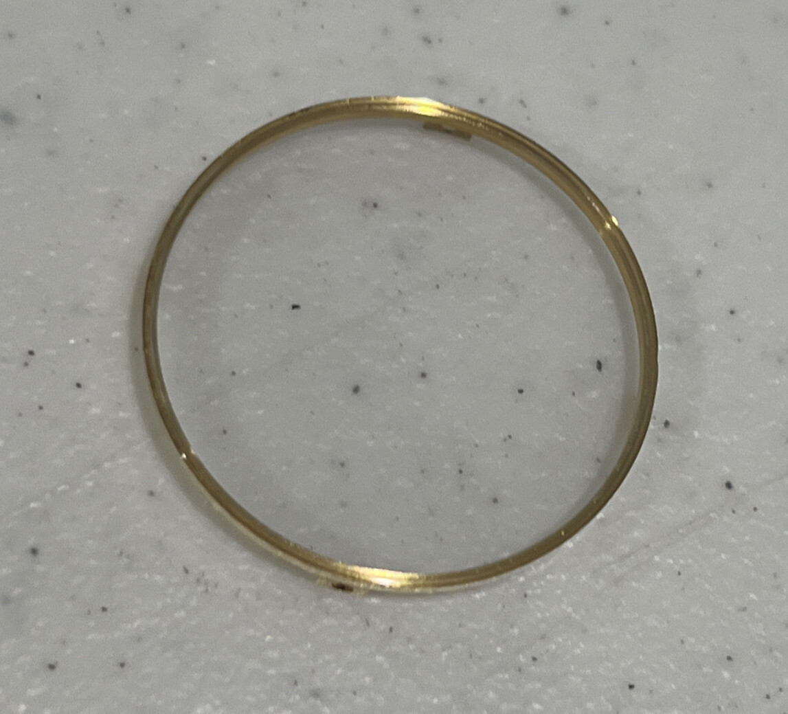Ebel Beluga Sapphire Crystal With 18K Yellow Gold Ring Authentic Original
