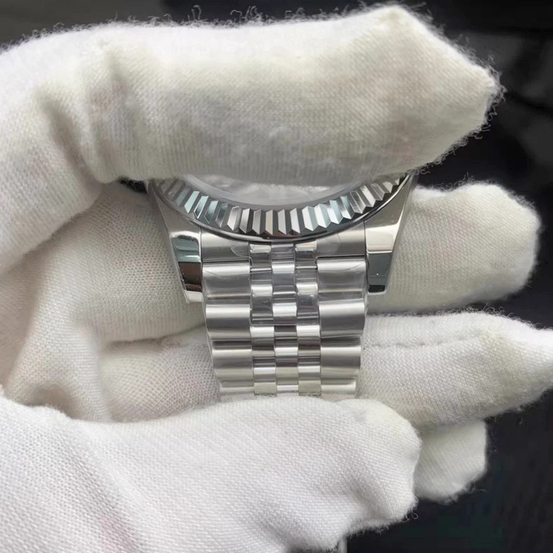 DIY SET for Dj 41MM 3235 watch case + dial + hands +Stainless Steel Strap