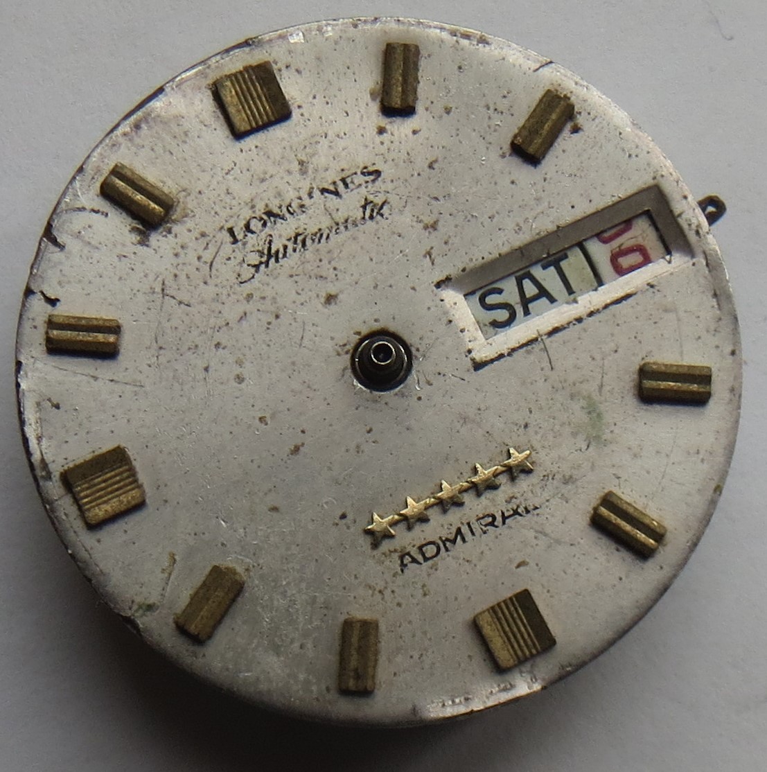 Longines Admiral automatic day & date mens wristwatch movement & dial cal. 507