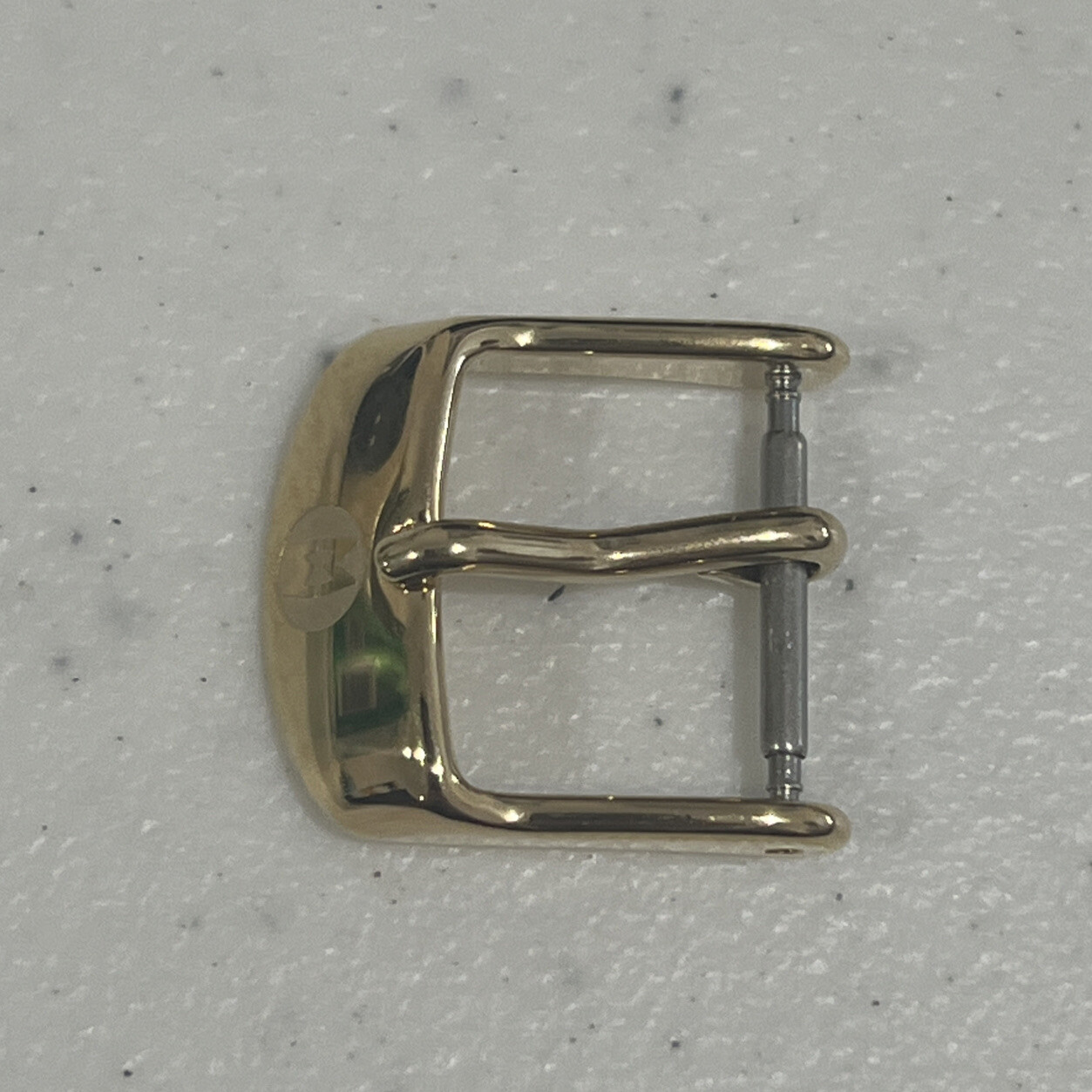 Michele Watch Buckle 14mm Yellow Gold Plated / Steel Authentic New