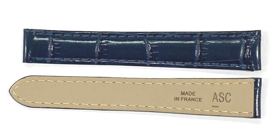 Watch Band Genuine Leather Alligator Grain fit Cartier Watch 20x18MM