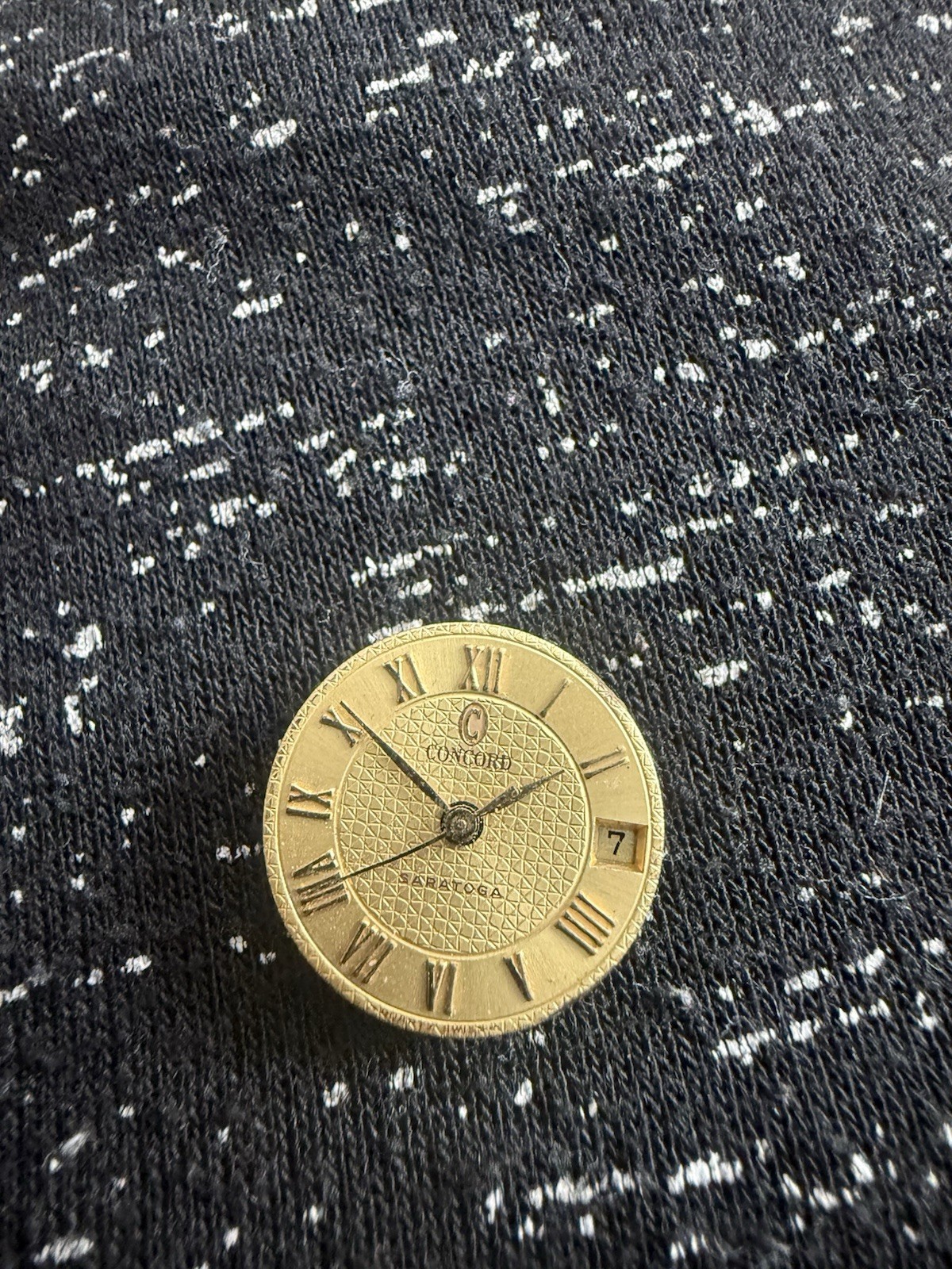 Gents Concord Saratoga dial and movement