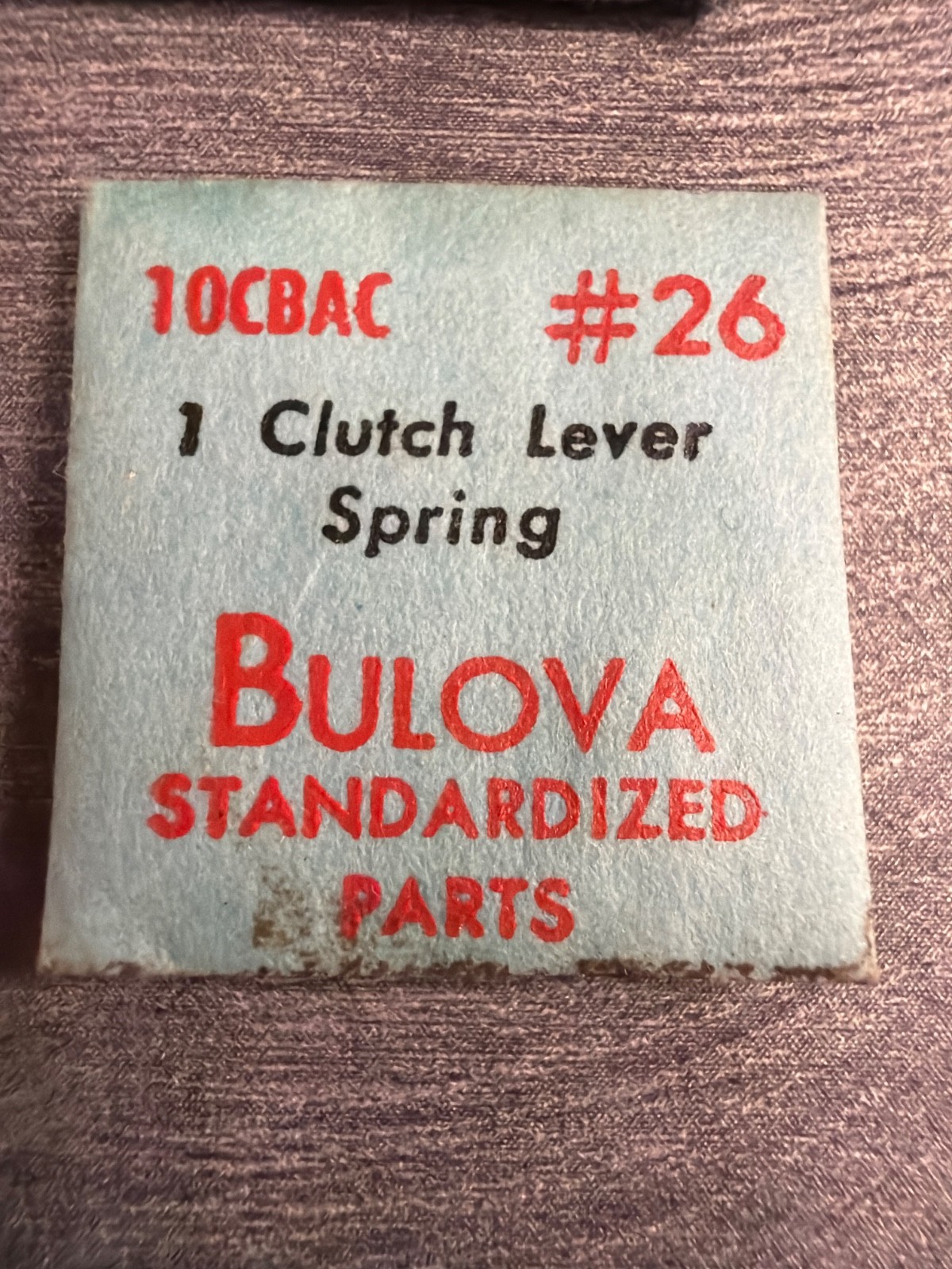 Bulova #26 Clutch Lever Spring NOS – Various Calibers – Factory Sealed