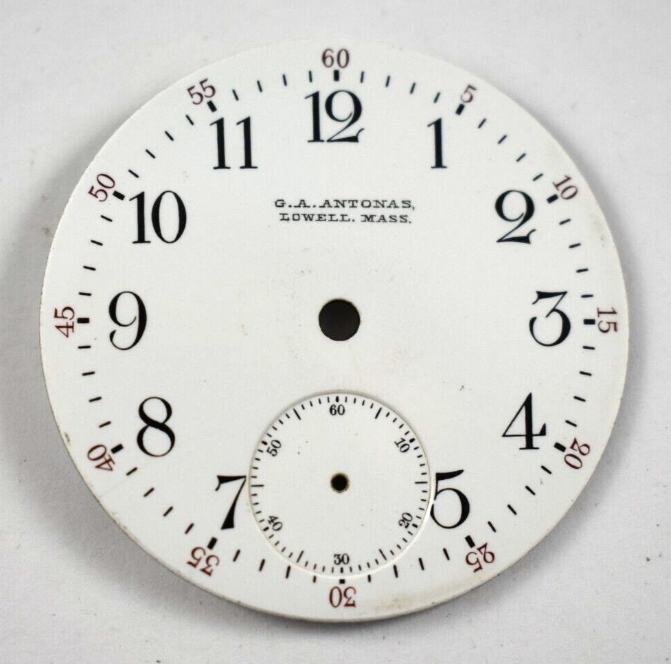 Vintage Waltham Enamel Private Label 42.23mm Pocket Watch Dial lot.x
