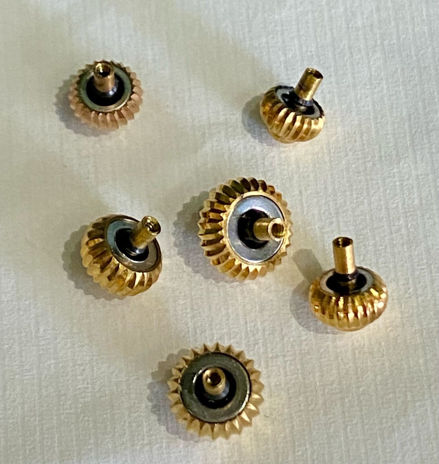 6 Stainless Steel Borgel / Onion / Pumpkin Crowns For Luxury Watches – Tap 10