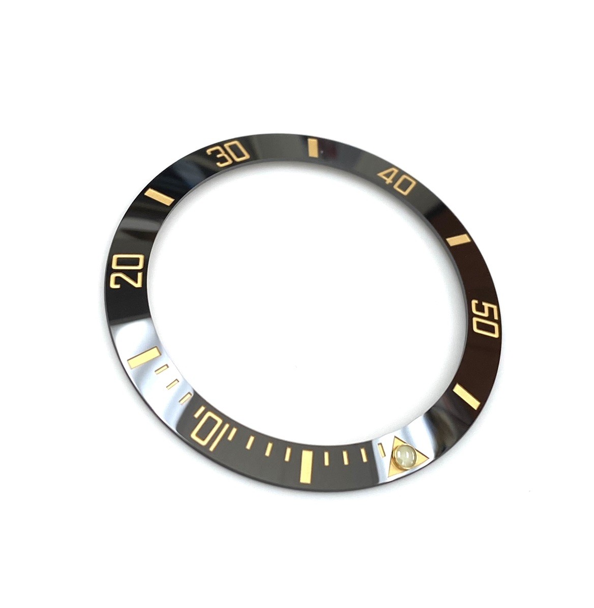 Black/Gold Ceramic Bezel Insert for Rolex 41mm Submariner 126613LN & 126618LN