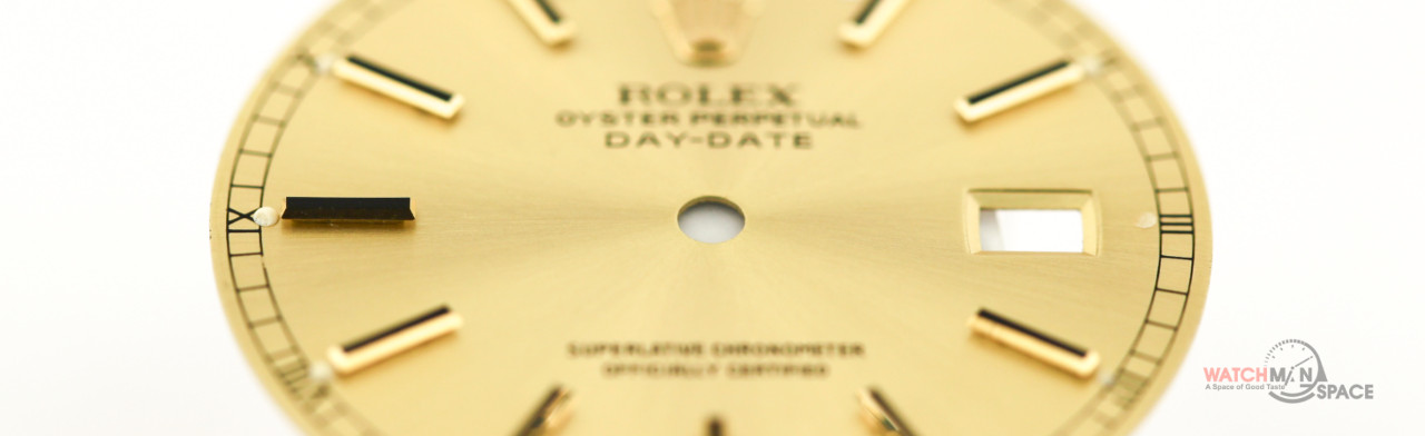 Original Men’s Rolex DayDate 36mm 18238 18038 Champagne Stick Dial 18KY #L21