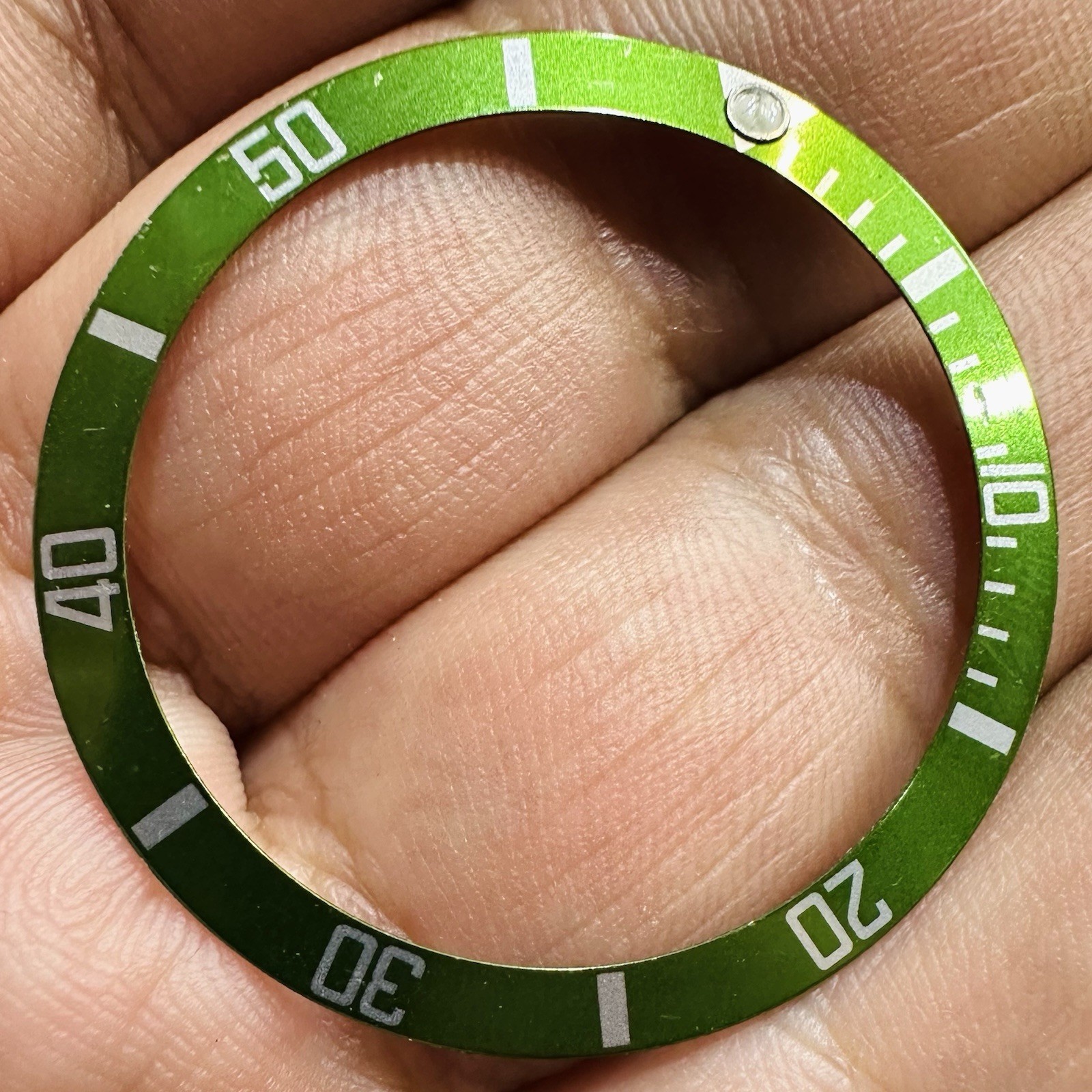 Rolex Green Kermit Insert For Submariner Model Ref 16610 LV