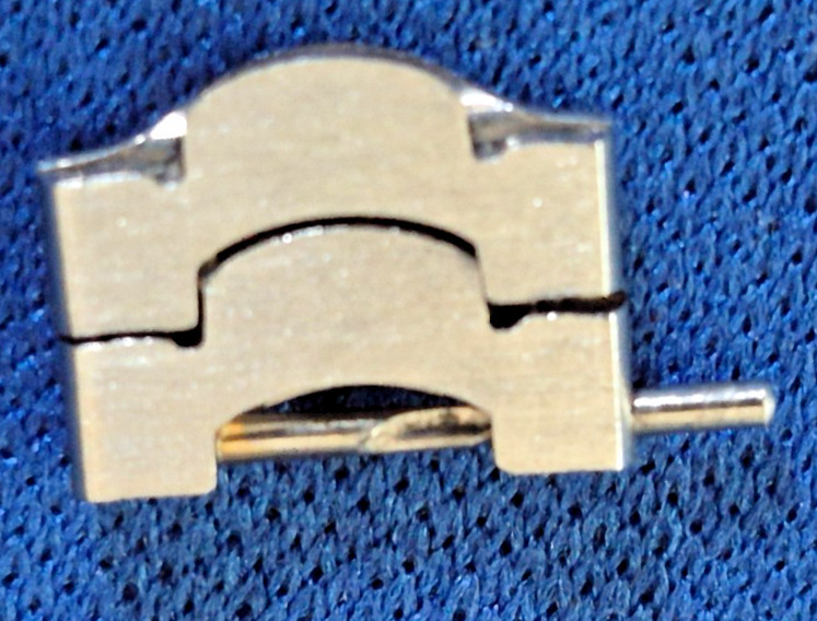 EBEL Sport Wave Classic 10mm Extra 2-Link Stainless Steel 18k Gold with Pin