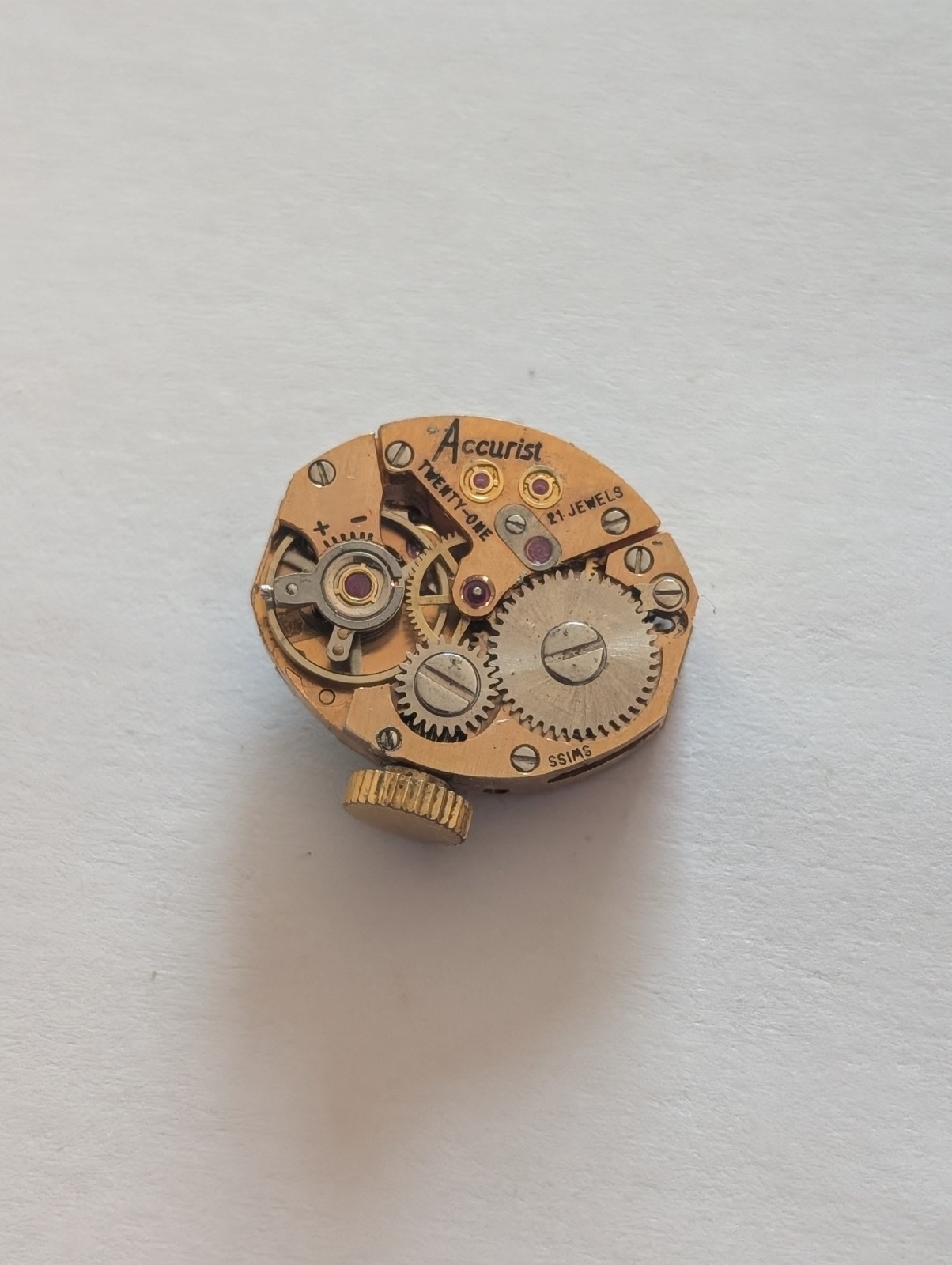 Vintage AS 1677 Mechanical Watch Movement (Runs)