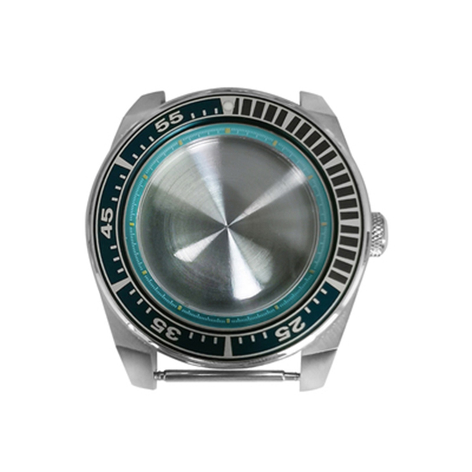 43mm Case Case Light Blue Inner Shadow Watch Accessories for NH35/36 Movement