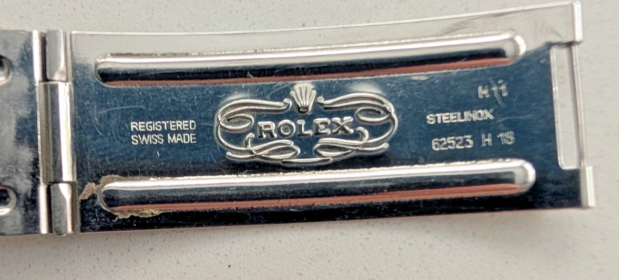 ROLEX BUCKLE 62523-H18 CODE M11 1998 FOR 20MM JUBILEE.