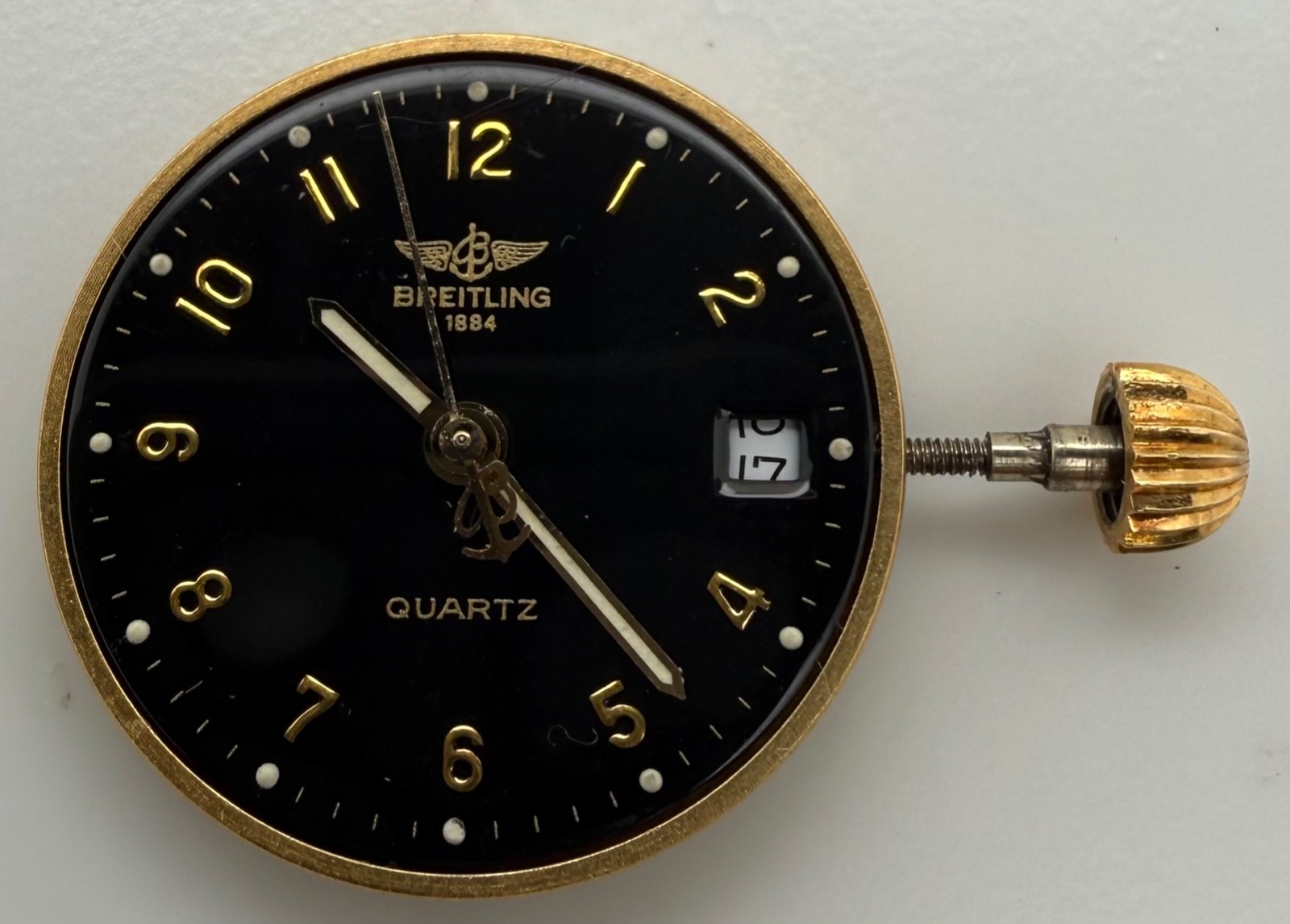 Genuine Breitling ETA 956.112 Swiss Quartz Movement Working Black Dial