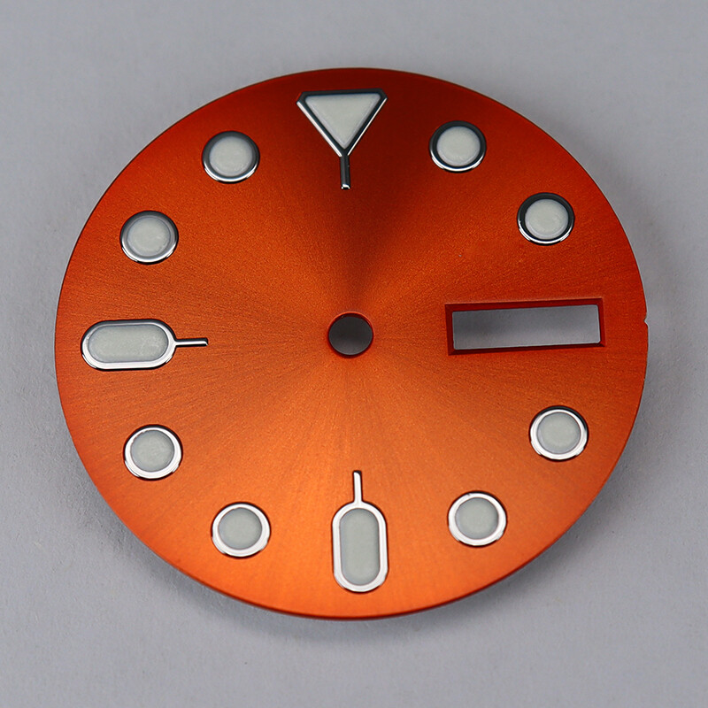 28.5mm Watch dial parts Modifying Seiko SKX007 Diver Mod Week, calendar For NH36