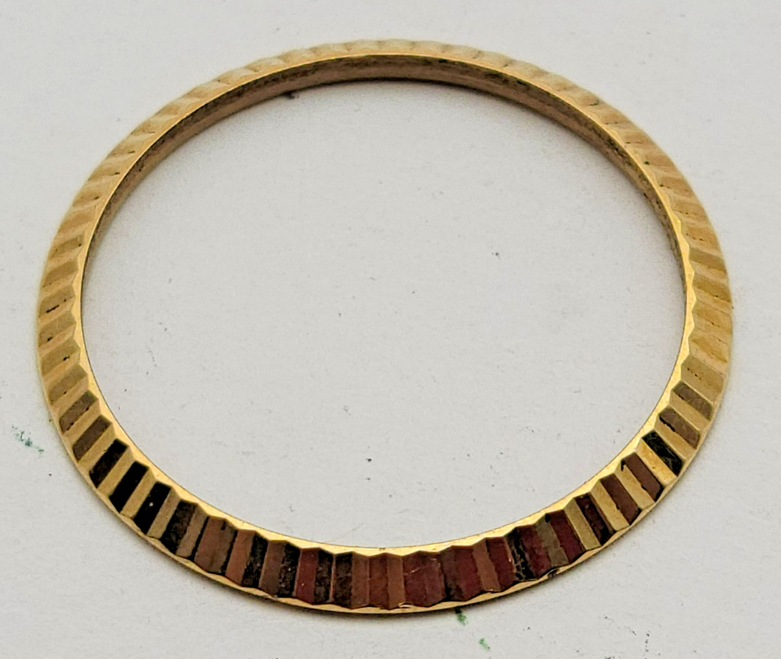 Custom Solid 18K Yellow Gold 25 mm Bezel fits Rolex Models 2.2g