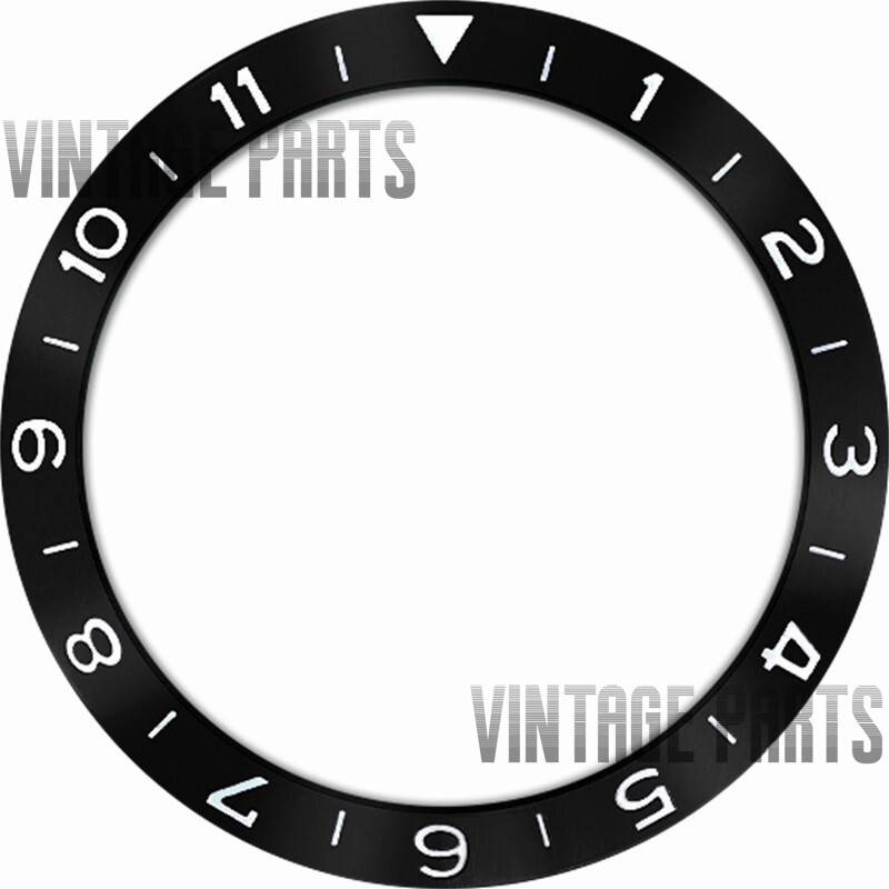 38*30.7mm black aluminum slope bezel insert fit for skx007 GMT watches