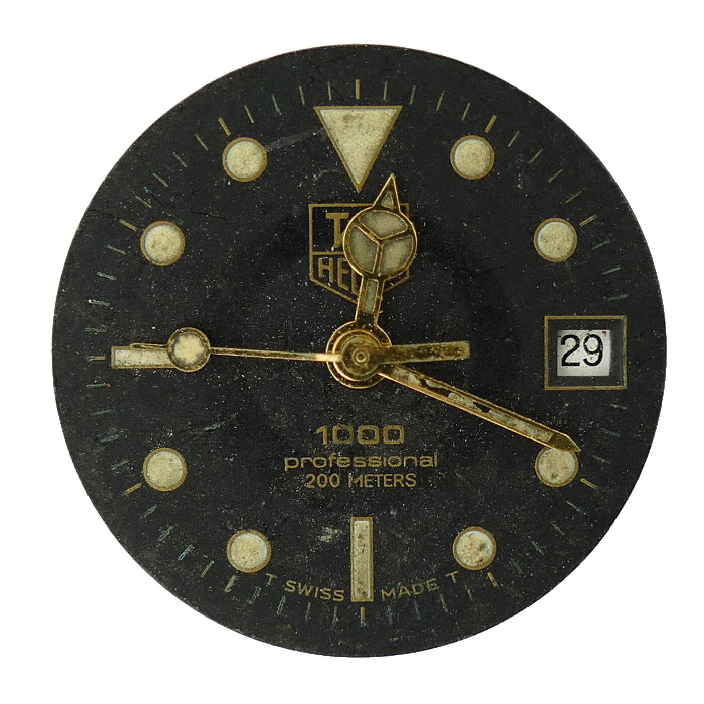 TAG HEUER 1000 PROFESSIONAL 200 METERS BLACK DIAL & 556115 MOVEMENT