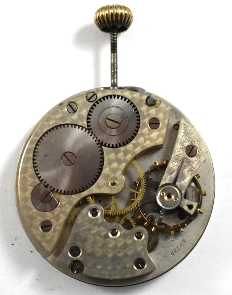 Vintage Swiss Made Private Label 12s OF Pocket Watch Movement lot.k6