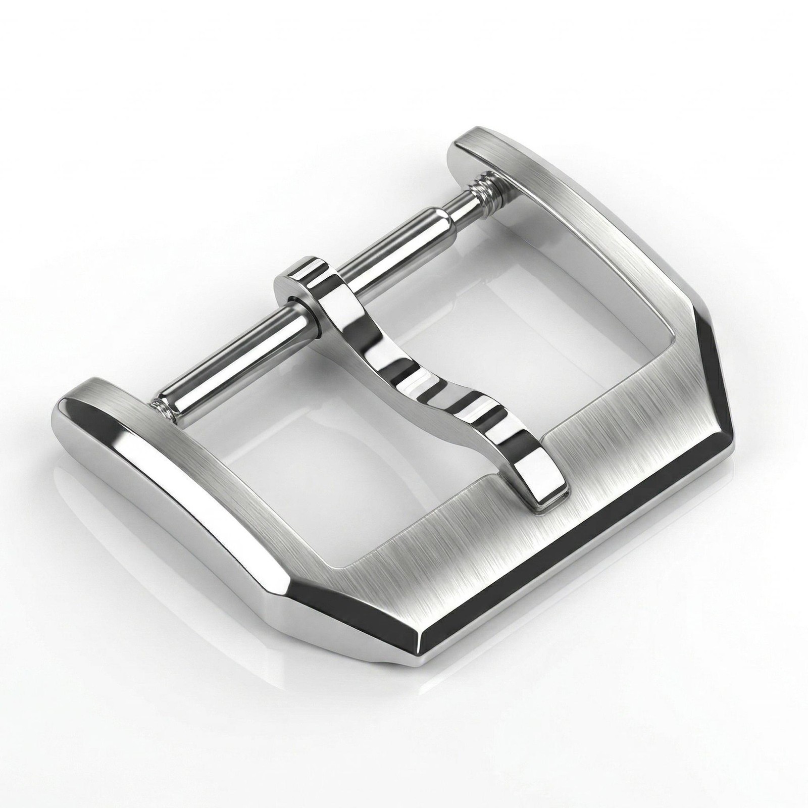 316L Steel Pin Buckle 16 18 20 22mm For Leather Watch Strap Brushed Polished