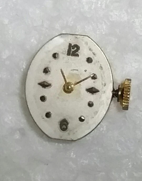 LUCIEN PICARD LADIES WATCH MOVEMENT, DIAL, GOLD CROWN, HANDS TESTED 100% WORKIN