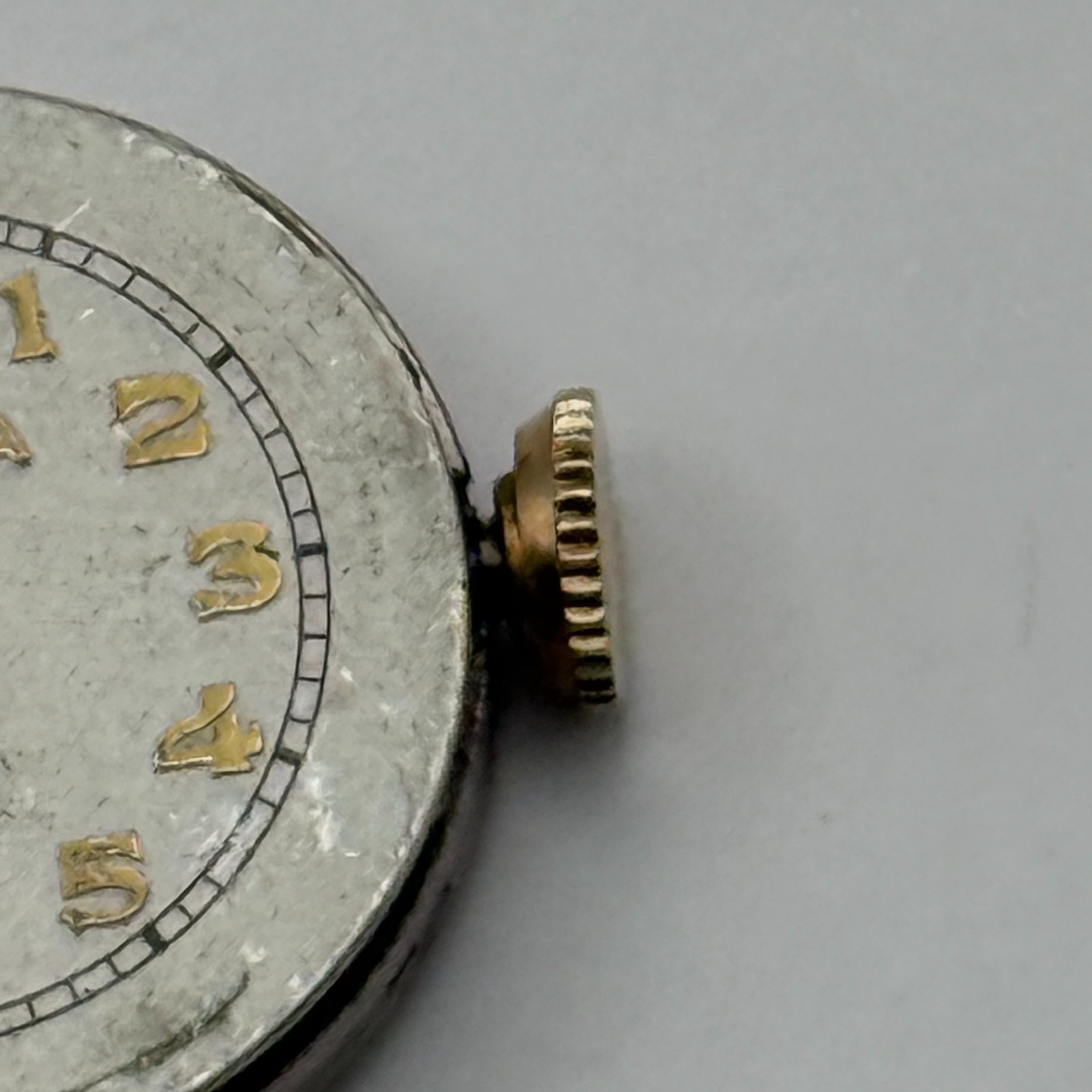 Bulova 7AM Watch Movement Running Swiss 17Jewels Manual Wind Parts Repair 17.1mm