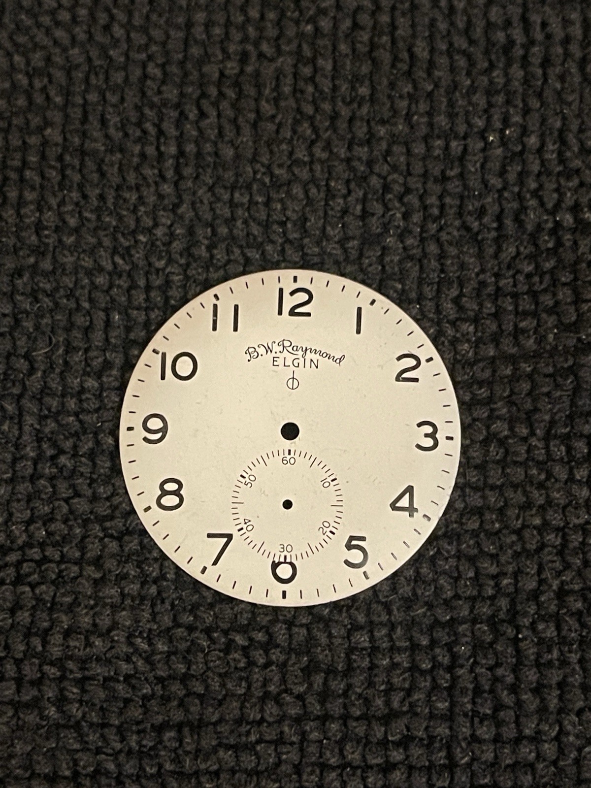 B.W. Raymond Elgin Vintage Wristwatch Dial White Rare New Old Stock