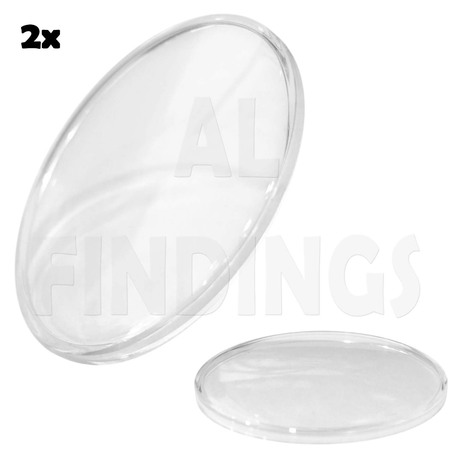 35mm – 40mm Large Round Domed crystal2x repair acrylic plastic glass watch tool