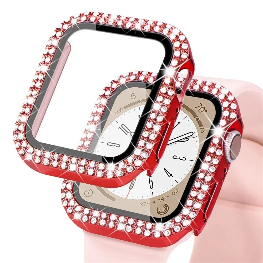 For Apple Watch 9/8/7/6/5/4/3/SE Diamond Bling Case Cover 38/40/41/42/44/45mm