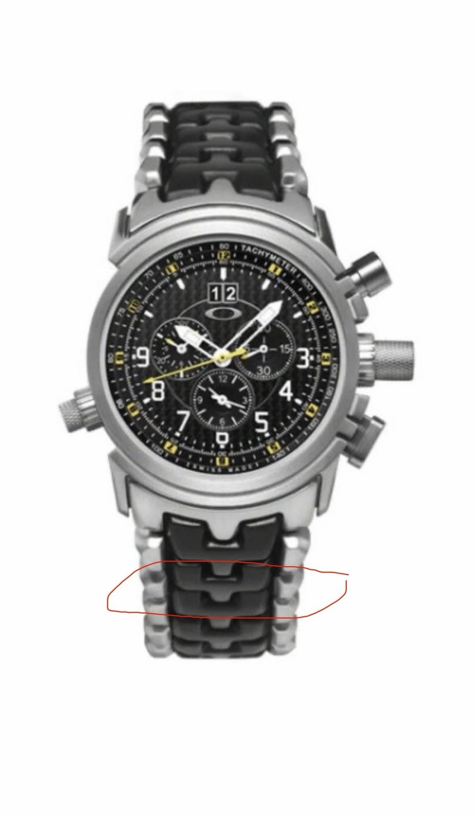 Link For Oakley 12 Gauge Watch “second link from end piece” Oakley Watch’s Link