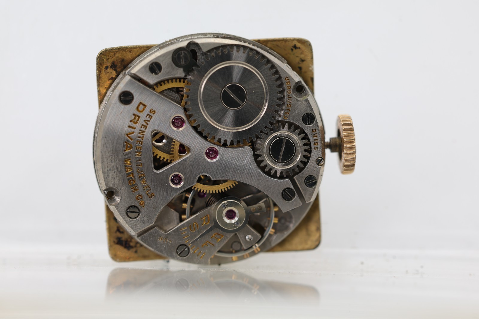 DRIVA GENEVE SWISS 17j WRIST WATCH MOVEMENT, 23.7mm, FOR REPAIR (NH)