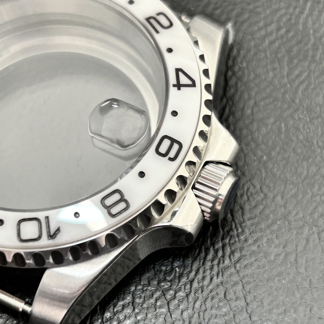 40mm White Watch Cases Stainless Steel Fit Nh35 Nh34 38 Movement 28.5mm Dial Mod