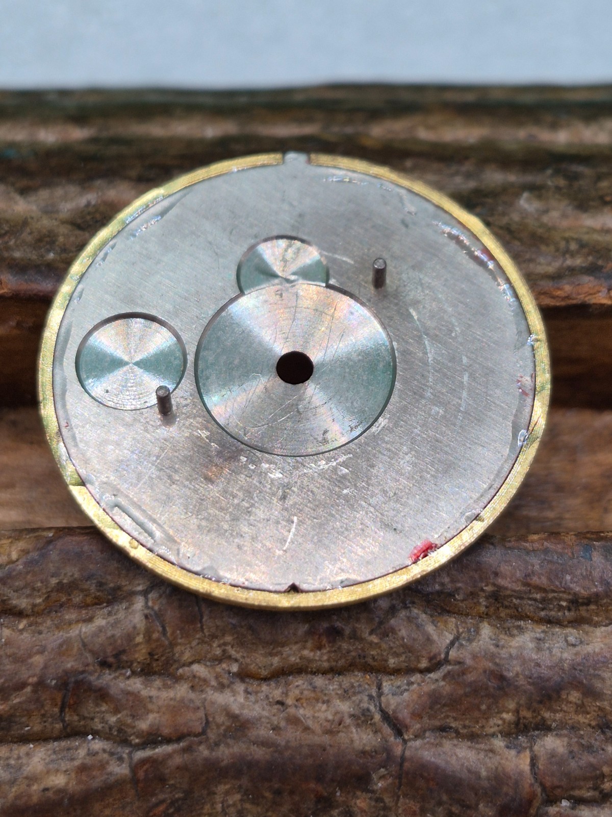 The original dial of the Soviet Zarya wristwatch